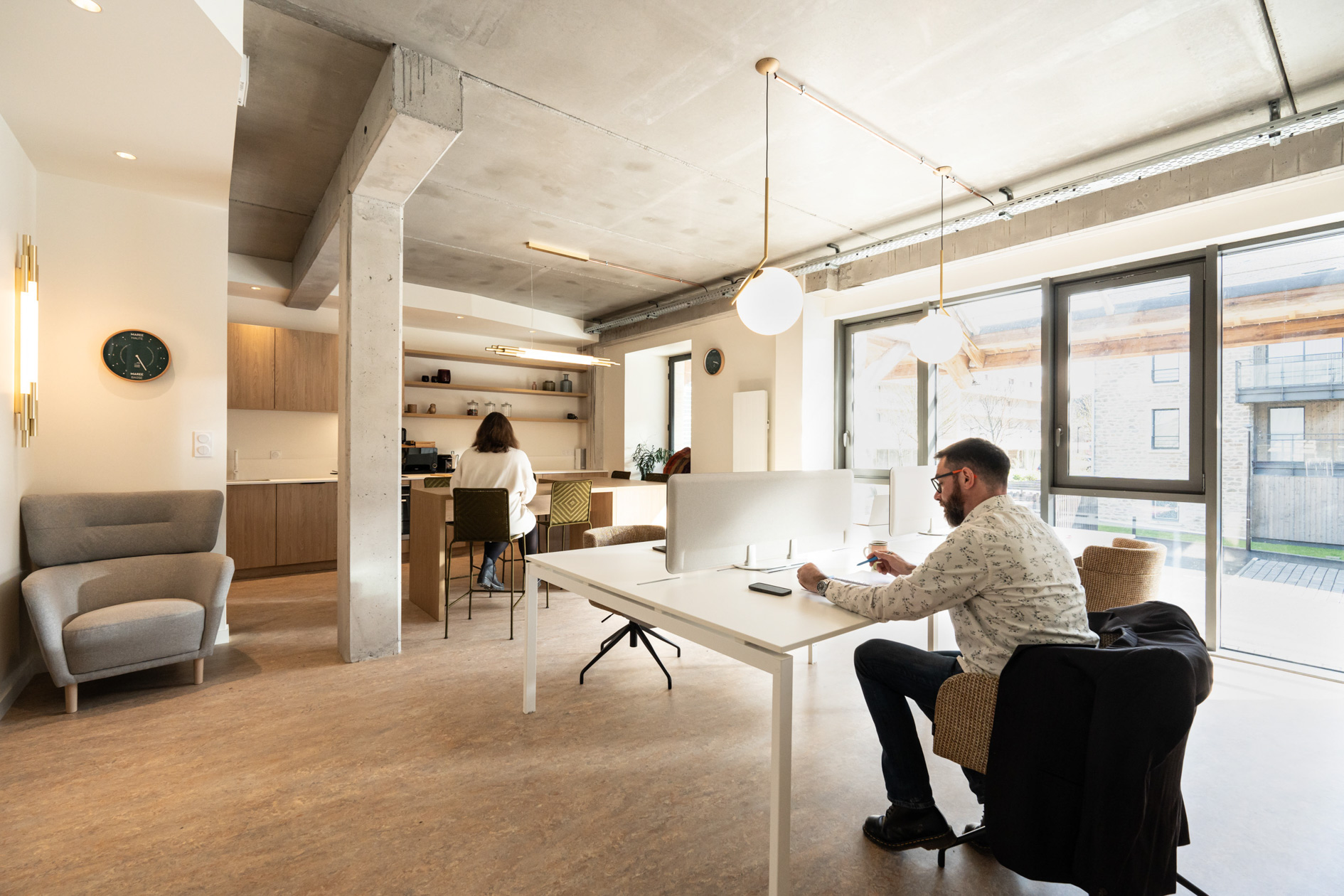 Espace de coworking moderne à Dinan, Chouette